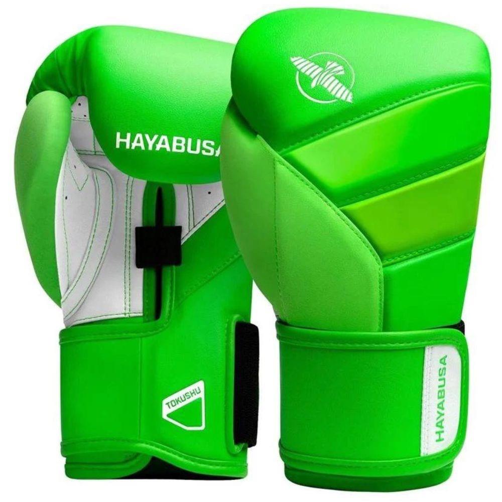 Hayabusa T3 Neon Boxing Gloves Green Fight Equipment UK FEUK