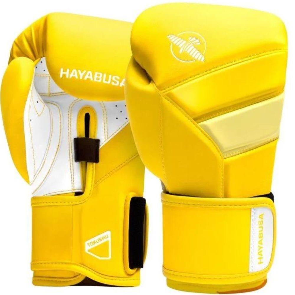 Hayabusa T3 Neon Boxing Gloves Yellow Fight Equipment UK FEUK