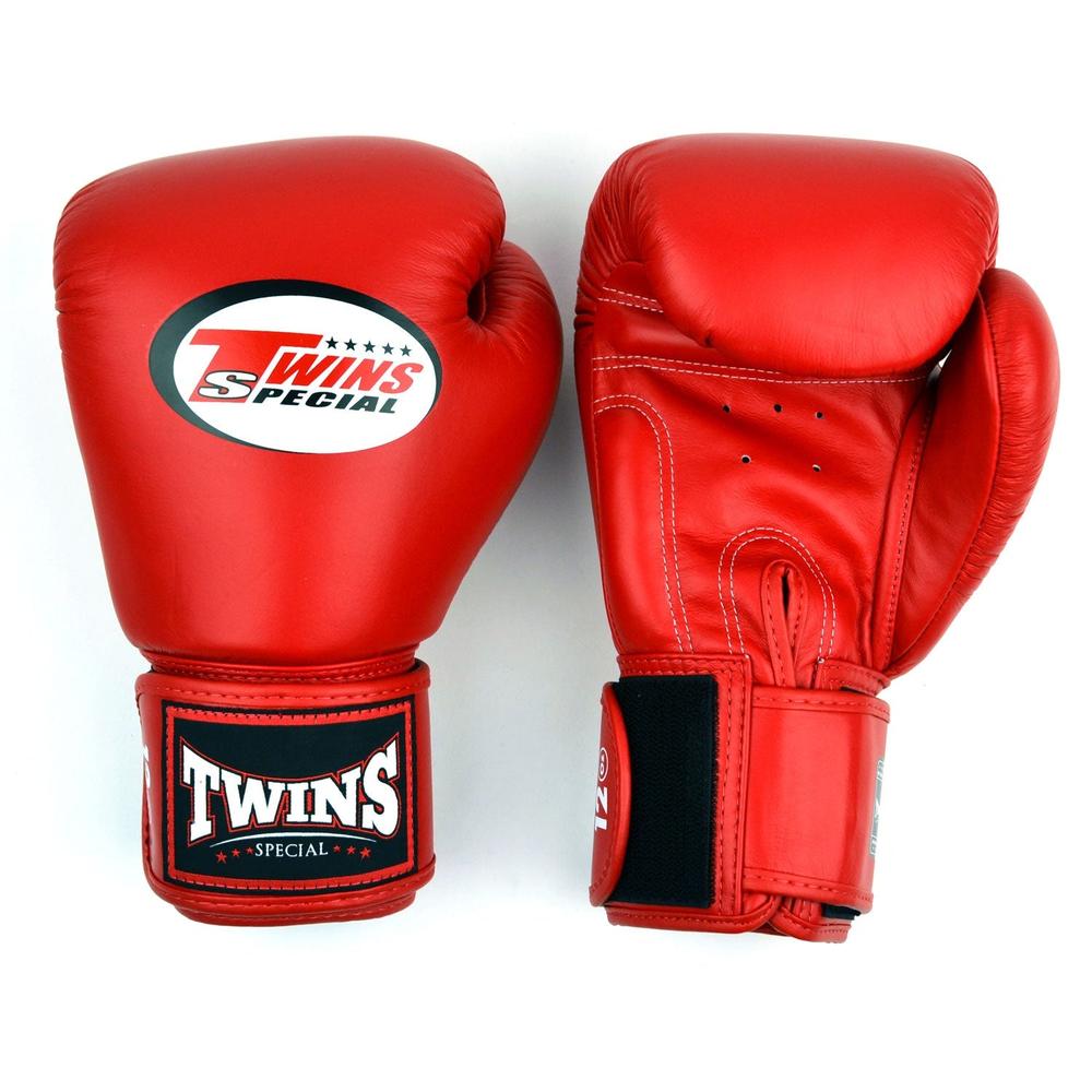 Pro Boxing Womens Boxing Gloves Weight TWINS MUAY THAI BOXING GLOVES VELCRO  TONE BLACK RED PALM