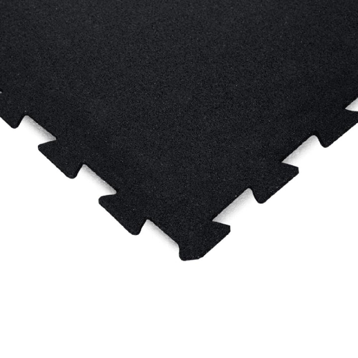 10mm Black Interlocking Floor Jigsaw Mats-Sprung Gym Flooring