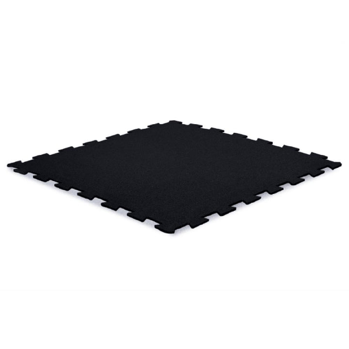 10mm Black Interlocking Floor Jigsaw Mats-Sprung Gym Flooring