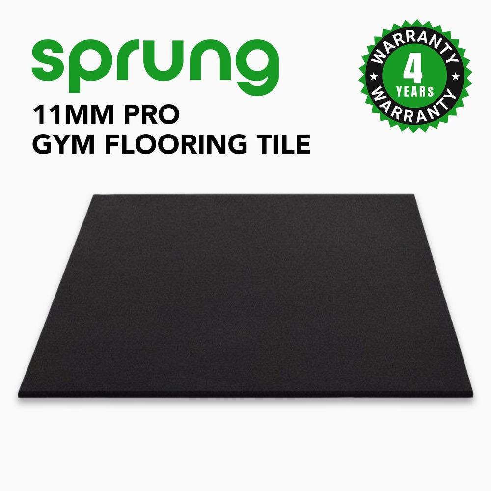 11mm PRO Heavy-Duty Gym Rubber Mats-Sprung Gym Flooring
