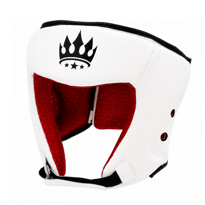 Playerz SparTech Open Face Head Guard - White/Black
