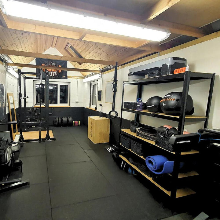 20mm PRO Rubber Gym Flooring Tiles – Smooth Top Surface - UK's Top Rated-Sprung Gym Flooring