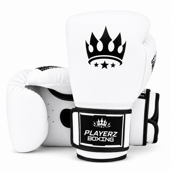 Gants de boxe Playerz SparTech - Blanc/Noir
