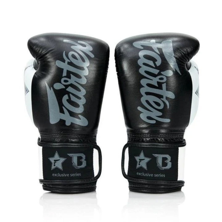 Gants de boxe thaïlandaise Fairtex X Booster - Noir/Blanc