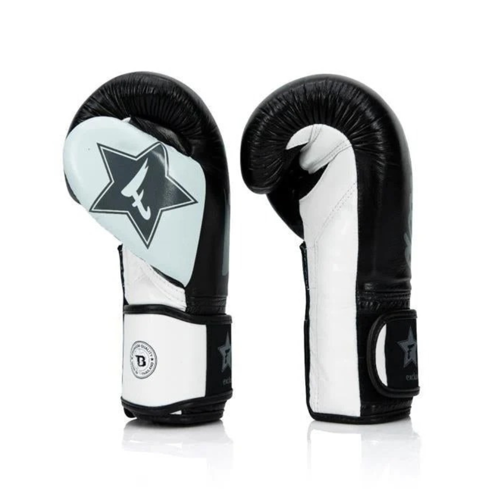Gants de boxe thaïlandaise Fairtex X Booster - Noir/Blanc