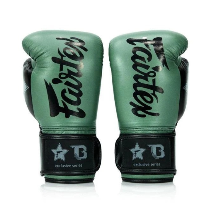 Gants de boxe thaïlandaise Fairtex X Booster - Vert/Noir