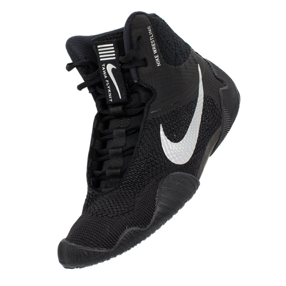 Nike Tawa Wrestling Boots - Black/Silver-Nike