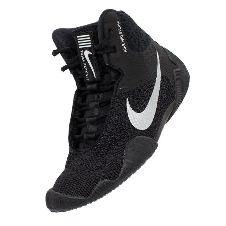 Nike Tawa Wrestling Boots - Black/Silver-Nike
