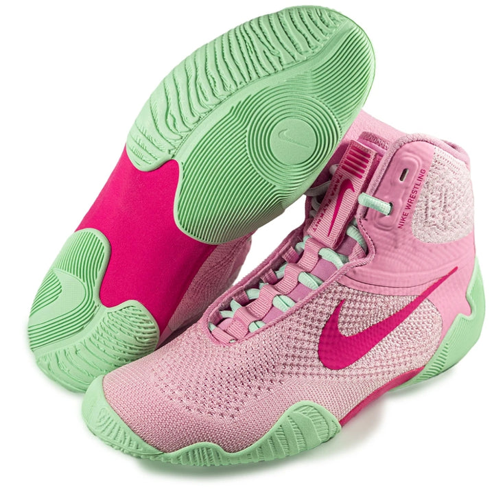 Nike Tawa Wrestling Boots - Pink/Arctic Green