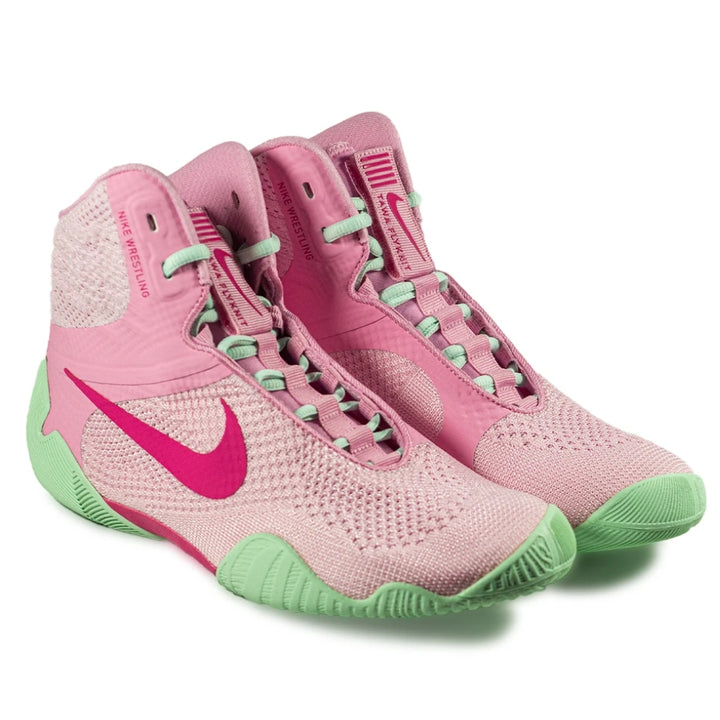 Nike Tawa Wrestling Boots - Pink/Arctic Green