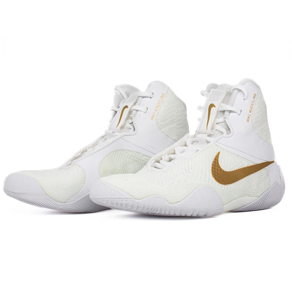 Nike Tawa Wrestling Boots - White/Gold-Nike