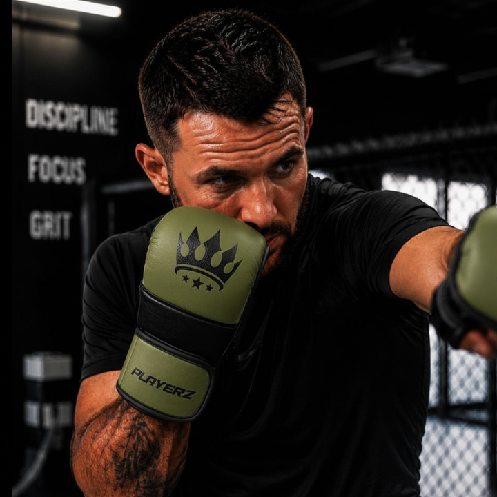 Playerz ProTech MMA Gloves - Khaki/Black
