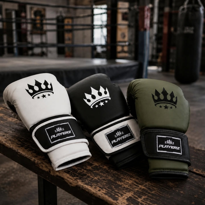Playerz ProTech Boxing Gloves - Khaki-Playerz Boxing