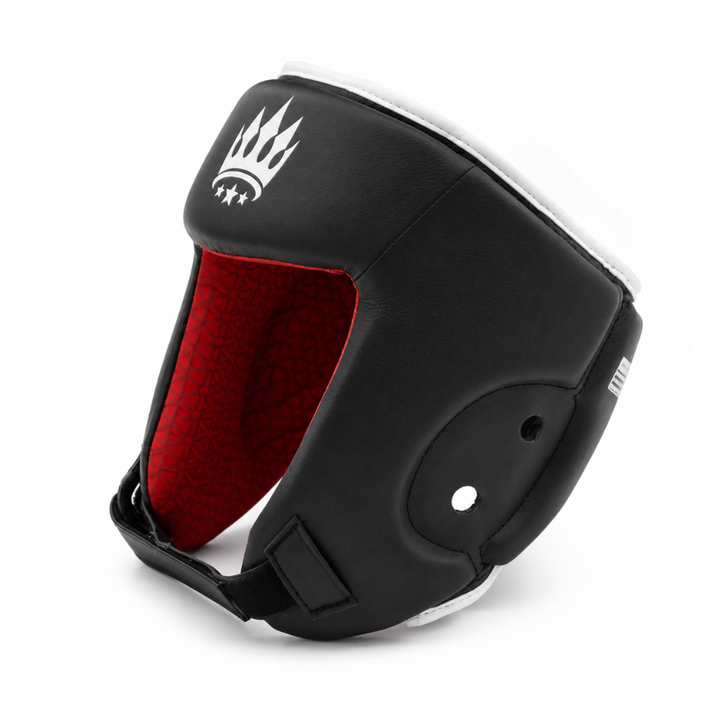 Playerz SparTech Open Face Head Guard - Black/White