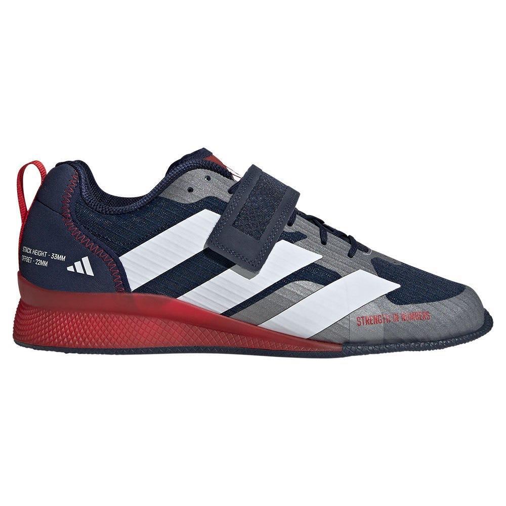 Adidas Adipower 3 Weightlifting Boots - Navy/Red-FEUK