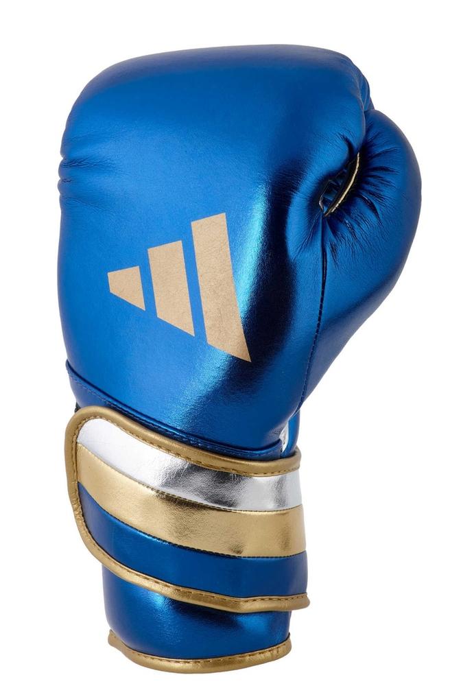 Adidas Adispeed Boxing Gloves - Blue/Gold - 18oz (MF)-Adidas