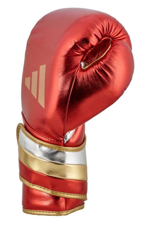 Adidas Adispeed Boxing Gloves - Red/Gold - 18oz (MF)-Adidas