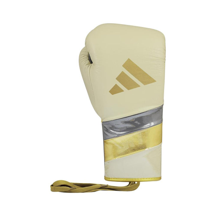 Adidas Adispeed Lace Boxing Gloves - Alumina/Gold-Adidas