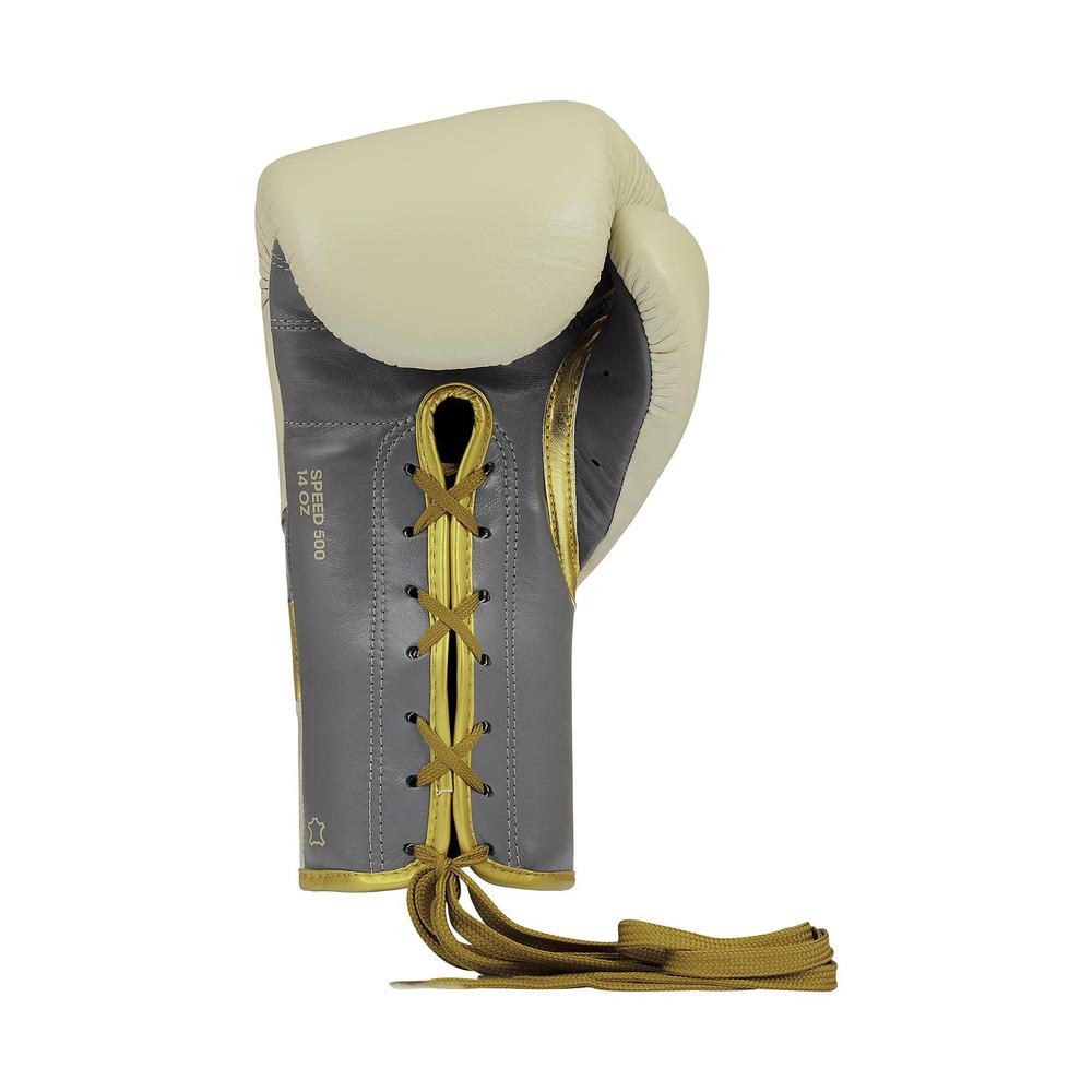 Adidas Adispeed Lace Boxing Gloves - Alumina/Gold-Adidas