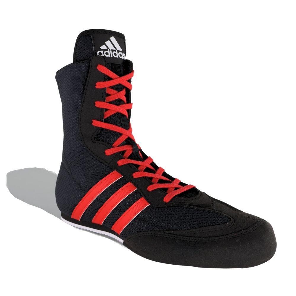 Adidas Box Hog 2 Custom Boxing Boots - Black/Red-FEUK