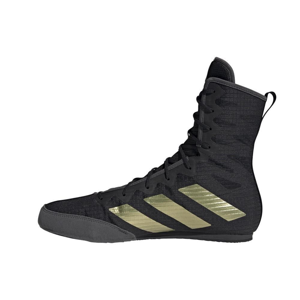 Adidas Box Hog 4 Boxing Boots - Black/Gold-FEUK