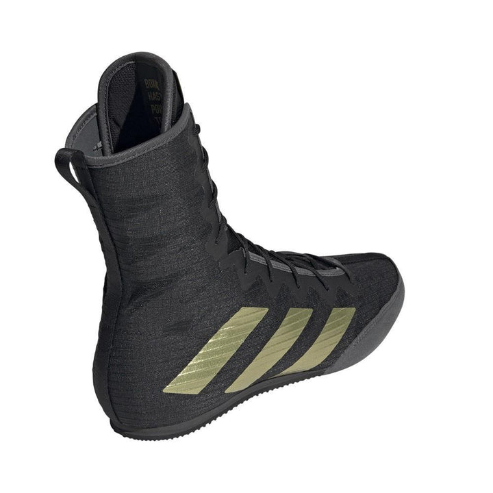 Adidas Box Hog 4 Boxing Boots - Black/Gold-FEUK