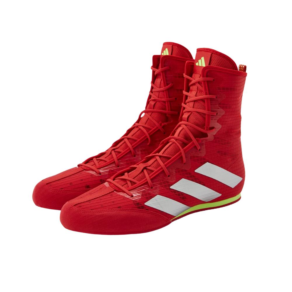 Adidas Box Hog 4 Boxing Boots - Red-Adidas