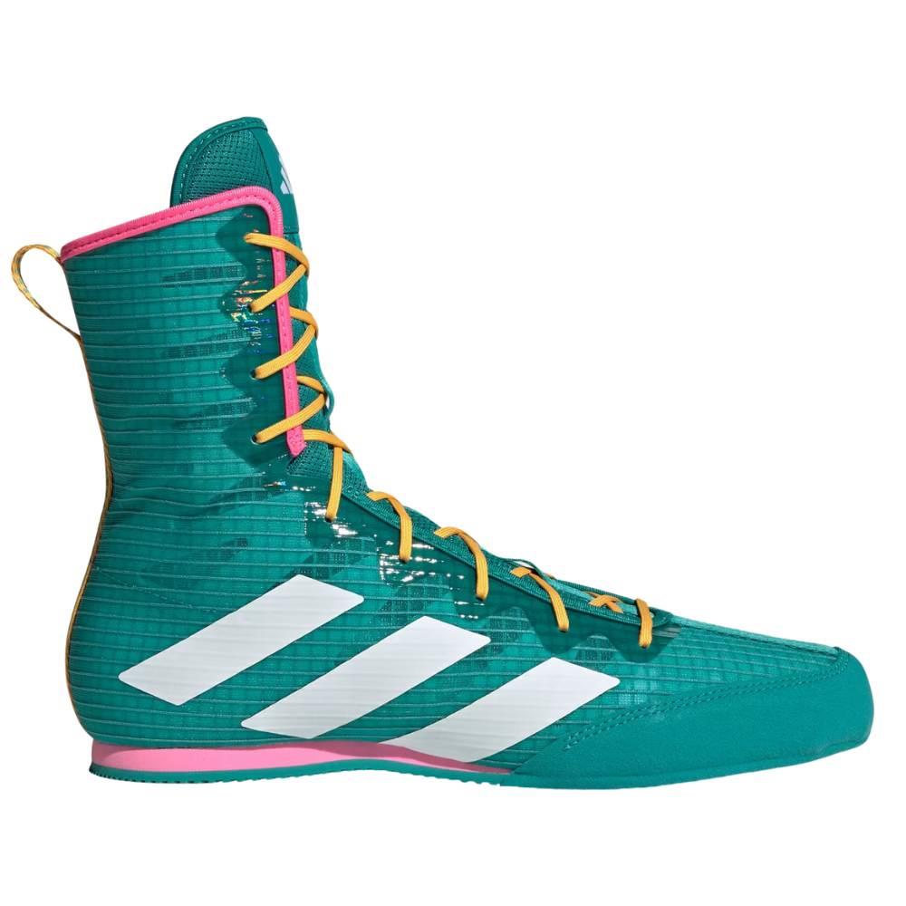SSL Adidas Box Hog 4 Boxing Boots - Teal/White/Pink-Adidas