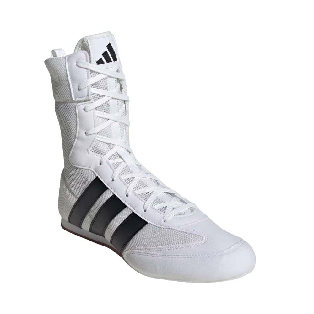 Adidas Box Hog Classic Boxing Boots - White-Adidas