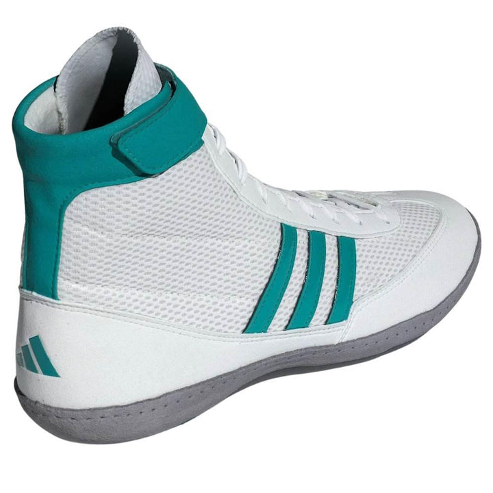 Adidas Combat Speed 4 Wrestling Boots - White/Teal-Adidas