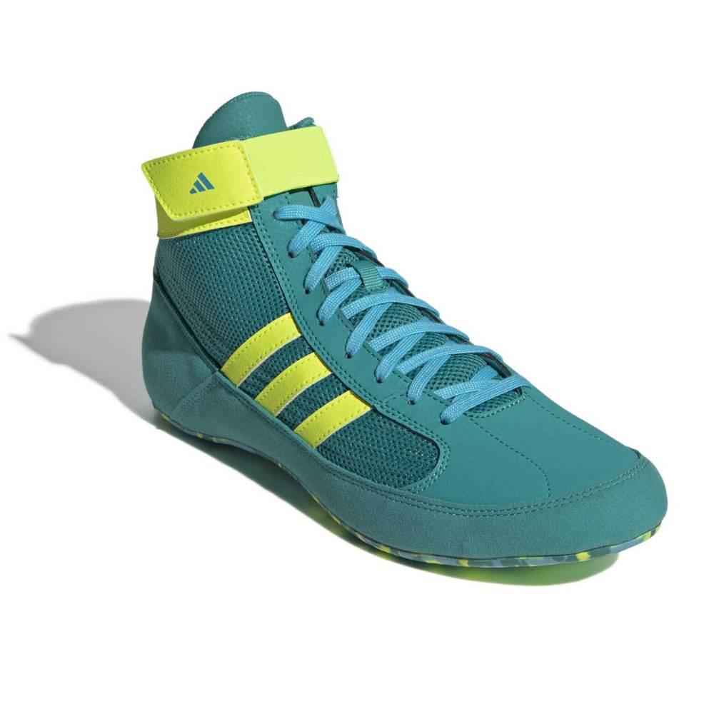 Adidas Adult Havoc Wrestling Boots - Green-Adidas