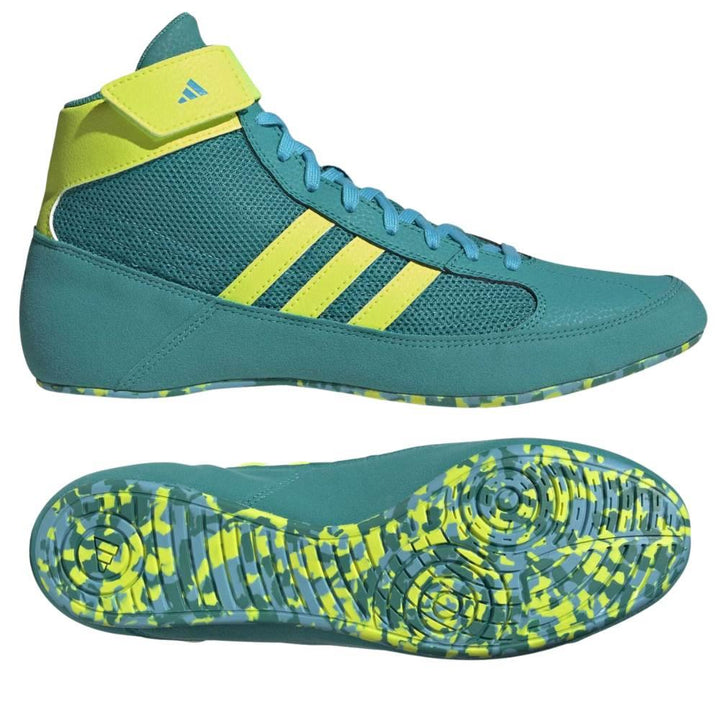 Adidas Adult Havoc Wrestling Boots - Green-Adidas