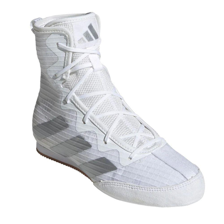 Adidas Kids Box Hog 4 Boxing Boots - White-Adidas