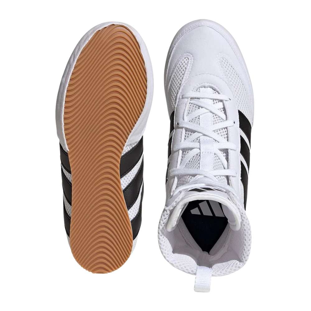 Adidas Kids Box Hog Classic Boxing Boots - White-Adidas