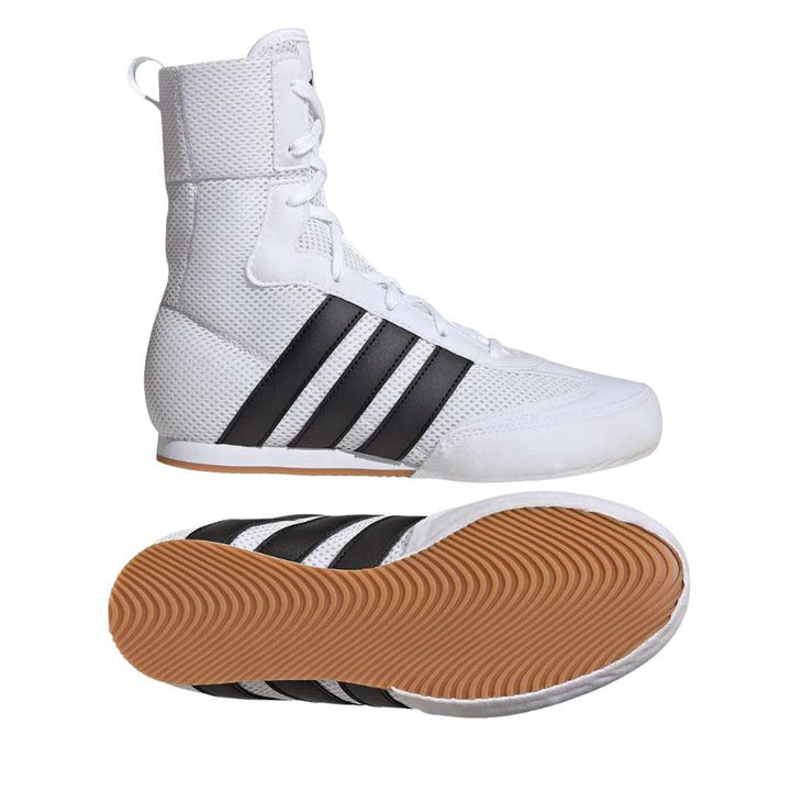 Adidas Kids Box Hog Classic Boxing Boots - White-Adidas