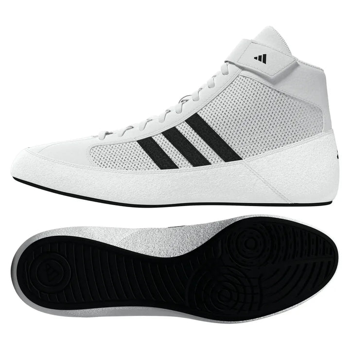 SSL Adidas Kids Havoc Wrestling Boots - White/Black-Adidas