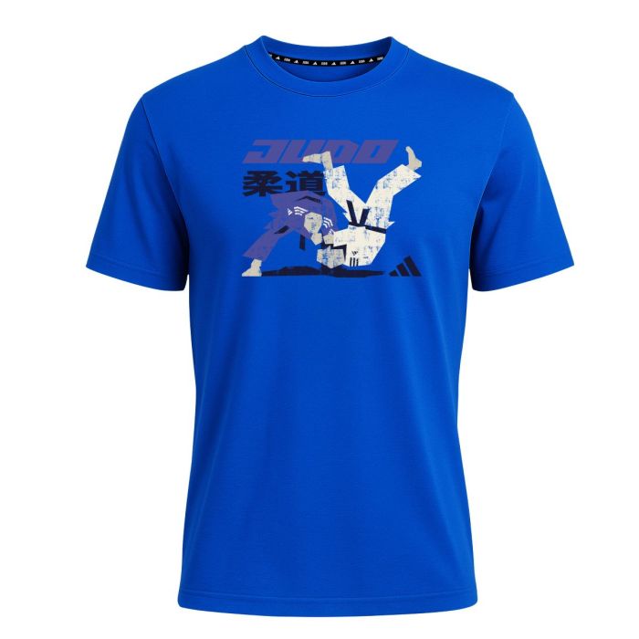 Adidas Motif Judo T-Shirt - Blue-Adidas