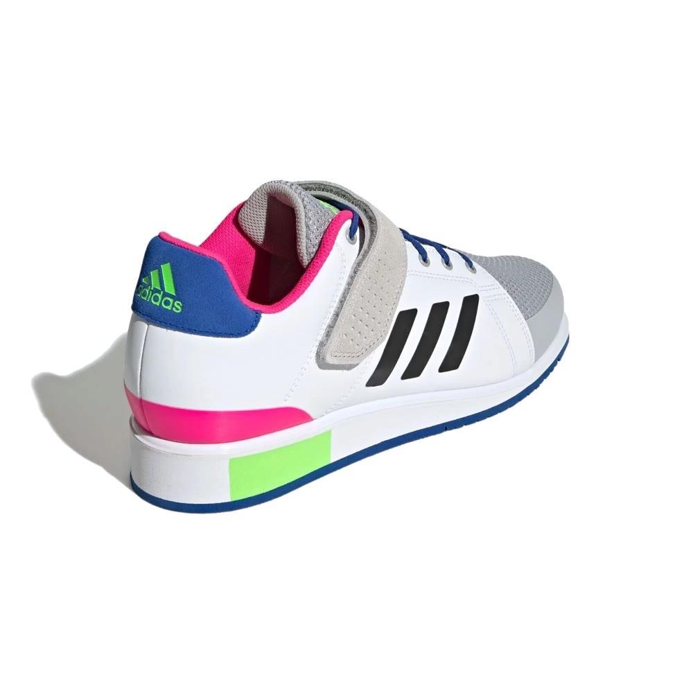 Adidas Power Perfect 3 Tokyo Weightlifting Boots - White/Grey/Green-FEUK