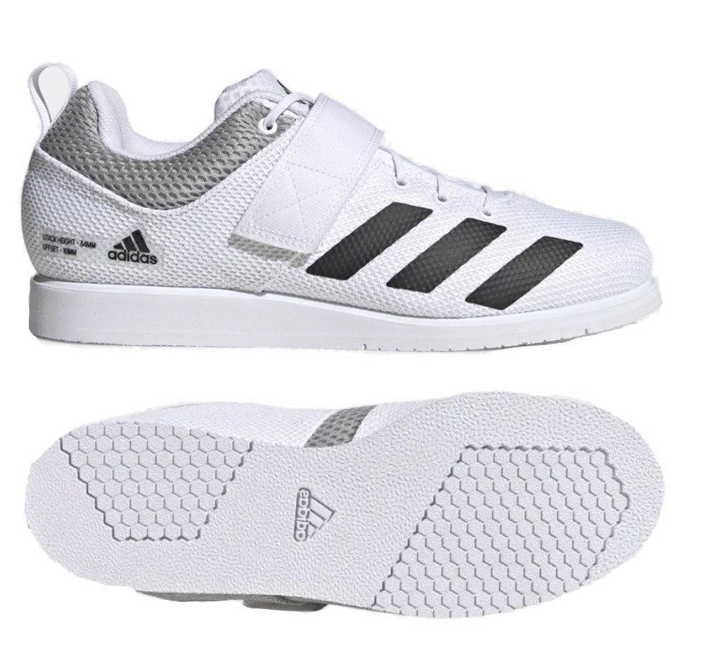 Adidas Powerlift 5 Weightlifting Boots - White/Black