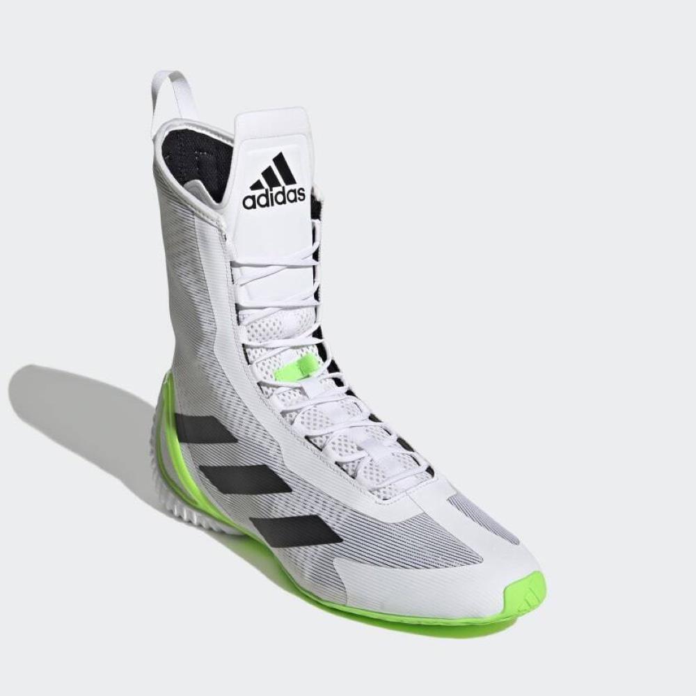 Adidas Speedex Ultra Boxing Boots - White/Green-FEUK