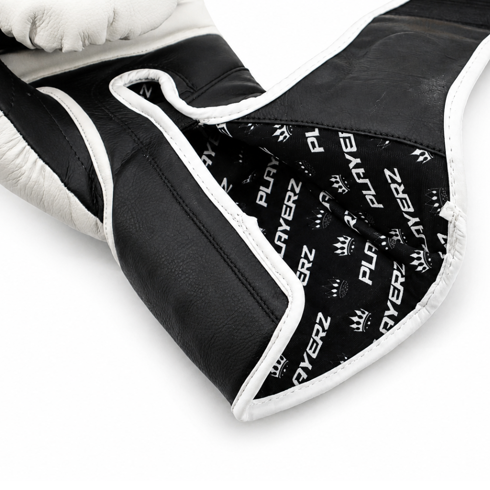 Playerz ProTech Boxing Gloves Velcro - White