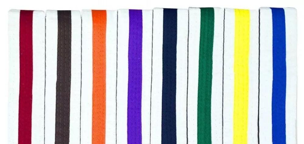 Cimac Colour Striped White Belt
