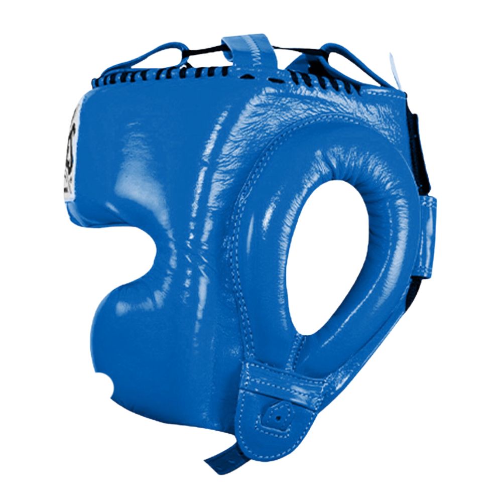 Cleto Reyes Closed Face Head Guard - Blue-Cleto Reyes