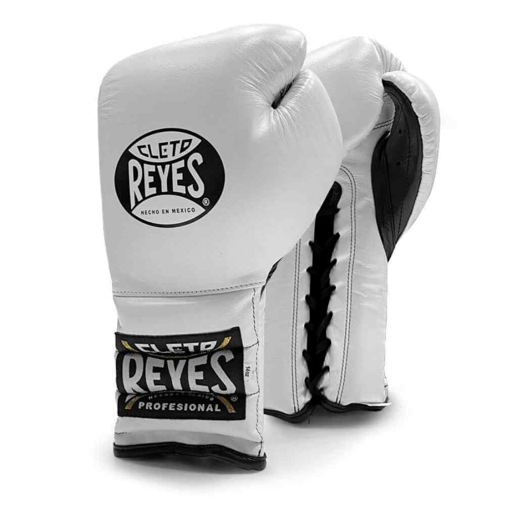 Cleto Reyes Lace Sparring Gloves - White-Cleto Reyes