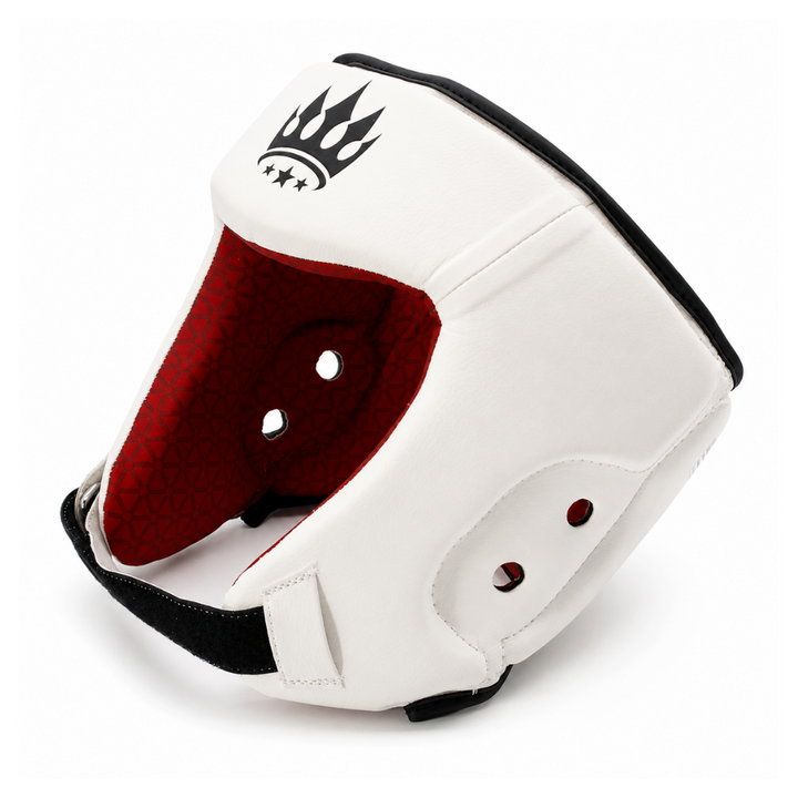 Playerz SparTech Open Face Head Guard - White/Black