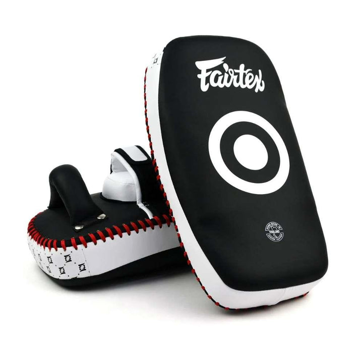 Fairtex Lightweight Thai Kick Pads - Black/White-Fairtex