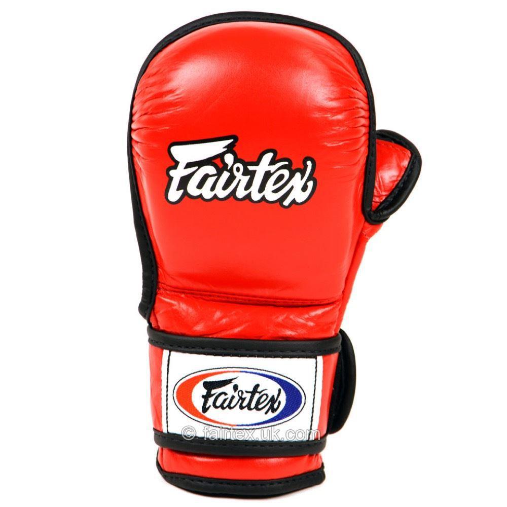 Fairtex MMA Sparring Gloves - Red-FEUK