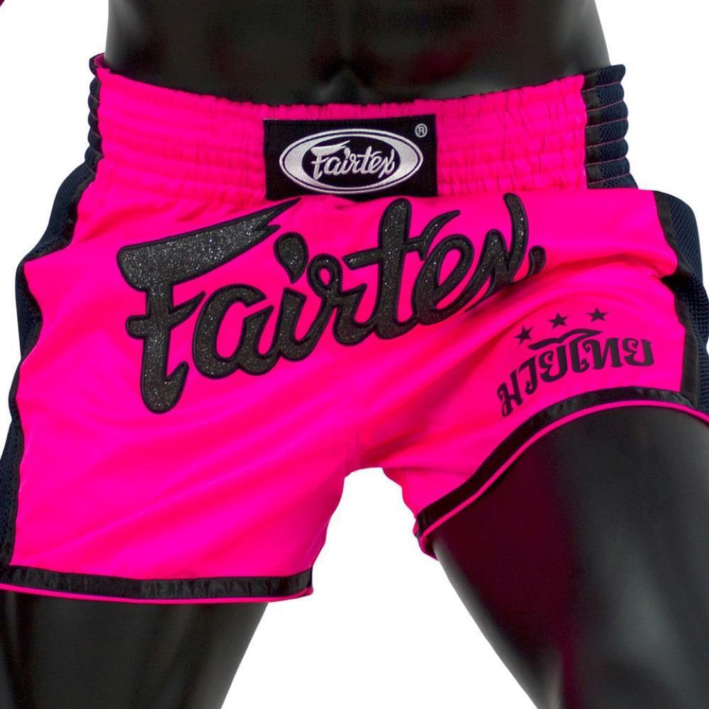 Fairtex Slim Cut Muay Thai Shorts - Pink-FEUK